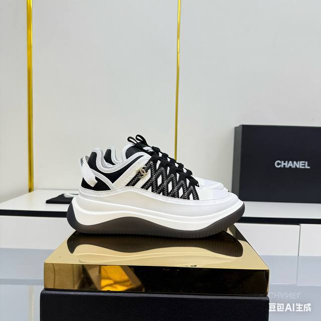 Women's Size Chanel Casual Platform Shoes 2025 Top-Tier Casual Sneakers This cla