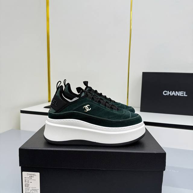 Women's Size Chanel Casual Platform Shoes 2025 Top-Tier Casual Sneakers This cla