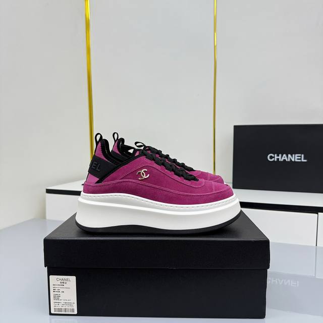 Women's Size Chanel Casual Platform Shoes 2025 Top-Tier Casual Sneakers This cla
