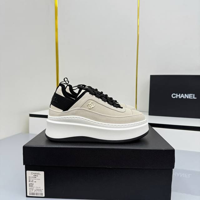 Women's Size Chanel Casual Platform Shoes 2025 Top-Tier Casual Sneakers This cl