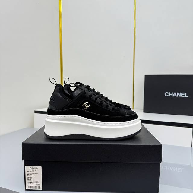 Women's Size Chanel Casual Platform Shoes 2025 Top-Tier Casual Sneakers This cla
