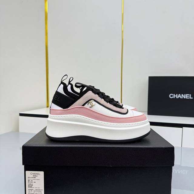 Women's Size Chanel Casual Platform Shoes 2025 Top-Tier Casual Sneakers This cl