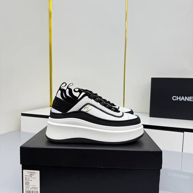 Women's Size Chanel Casual Platform Shoes 2025 Top-Tier Casual Sneakers This cla