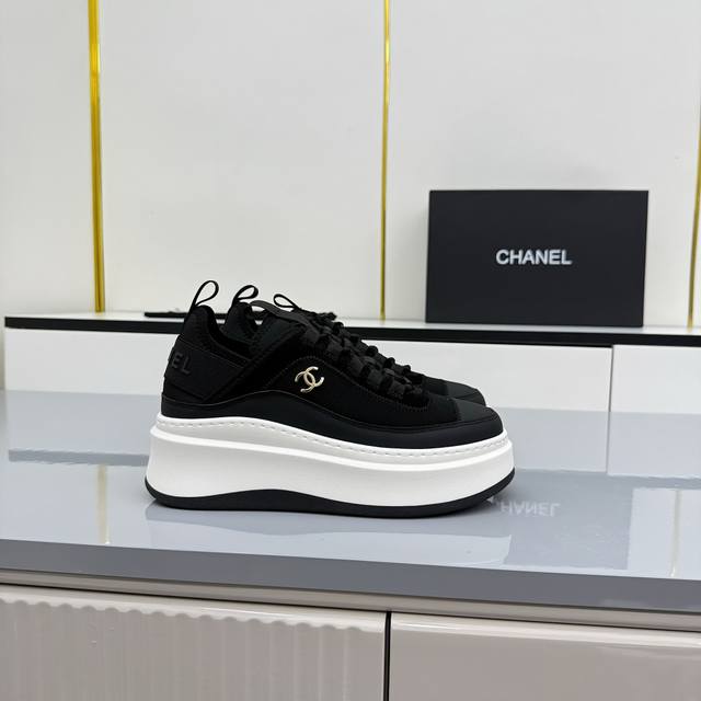 Women's Size Chanel Casual Platform Shoes 2025 Top-Tier Casual Sneakers This cla