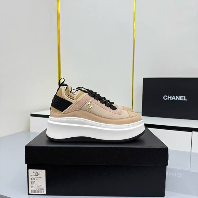 Women's Size Chanel Casual Platform Shoes 2025 Top-Tier Casual Sneakers This cla