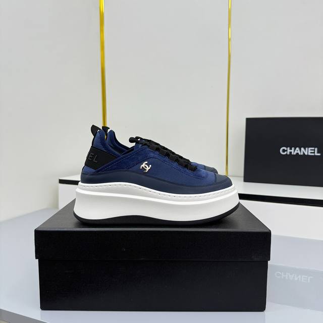 Women's Size Chanel Casual Platform Shoes 2025 Top-Tier Casual Sneakers This cla