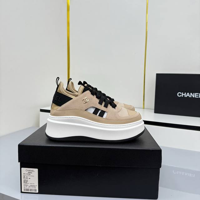 Women's Size Chanel Casual Platform Shoes 2025 Top-Tier Casual Sneakers This cla