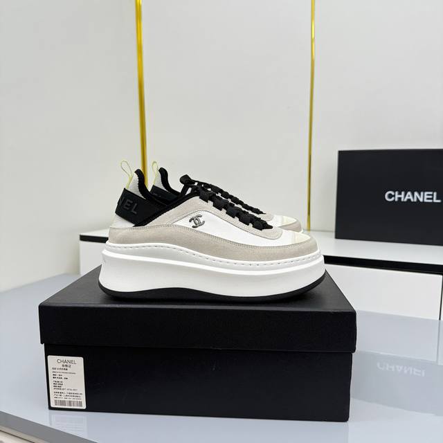 Women's Size Chanel Casual Platform Shoes 2025 Top-Tier Casual Sneakers This cl