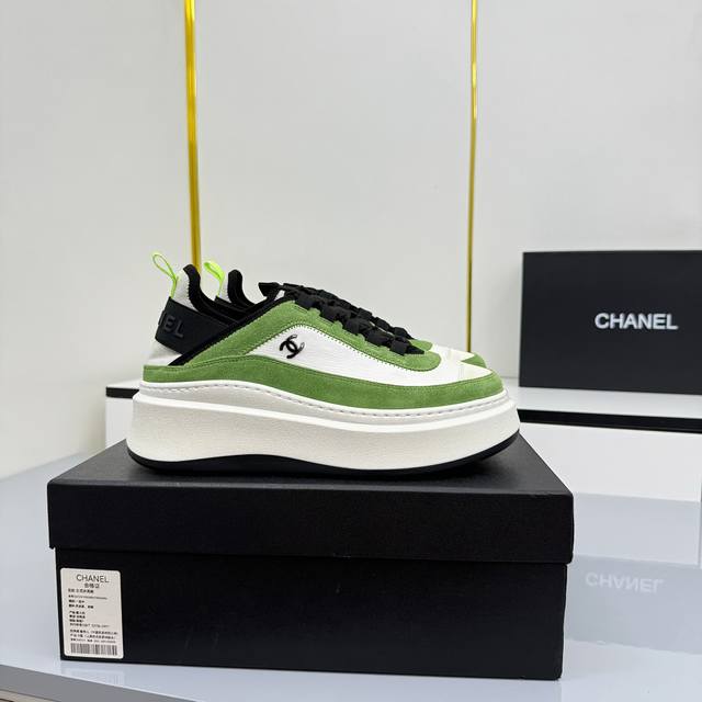Women's Size Chanel Casual Platform Shoes 2025 Top-Tier Casual Sneakers This cl