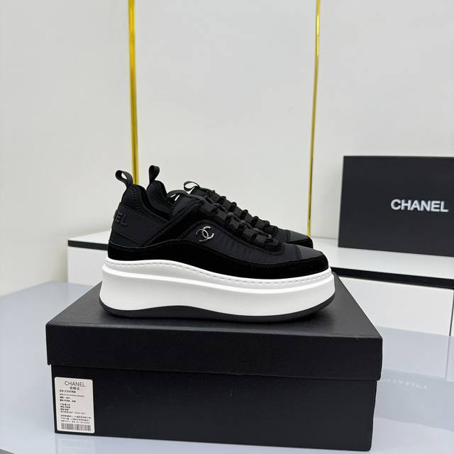 Women's Size Chanel Casual Platform Shoes 2025 Top-Tier Casual Sneakers This cl
