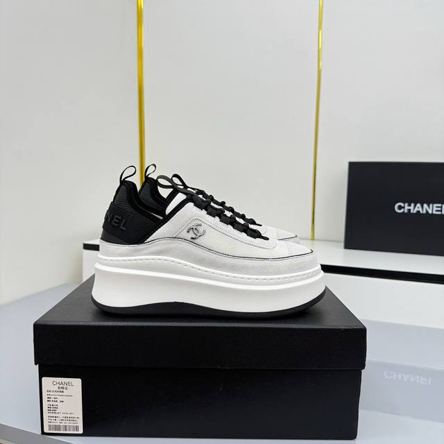 Women's Size Chanel Casual Platform Shoes 2025 Top-Tier Casual Sneakers This cla