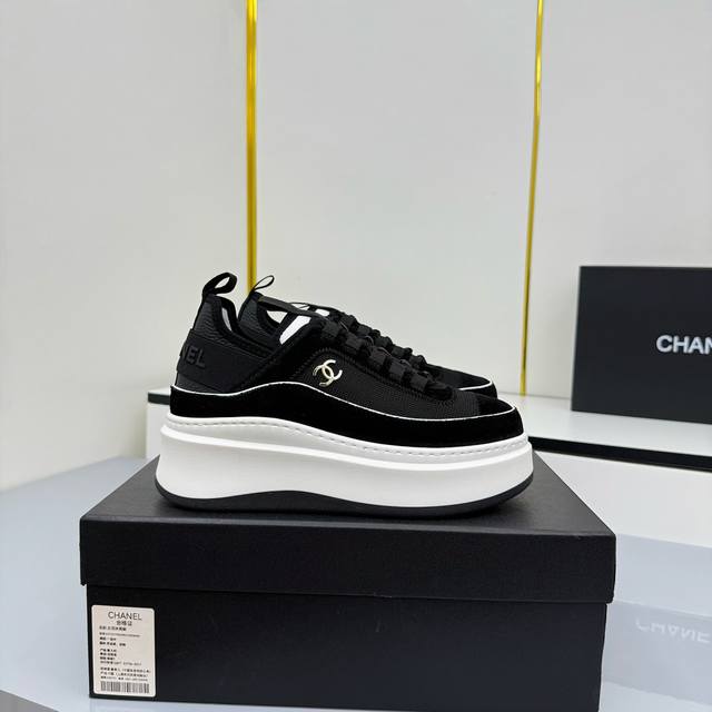 Women's Size Chanel Casual Platform Shoes 2025 Top-Tier Casual Sneakers This cl