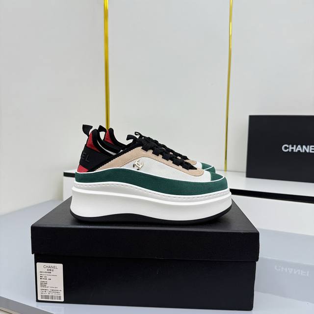 Women's Size Chanel Casual Platform Shoes 2025 Top-Tier Casual Sneakers This cl
