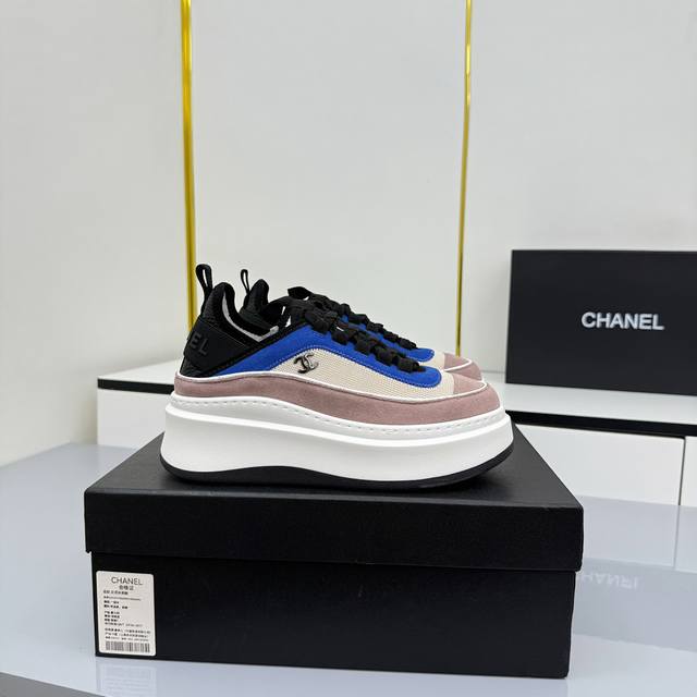 Women's Size Chanel Casual Platform Shoes 2025 Top-Tier Casual Sneakers This cl