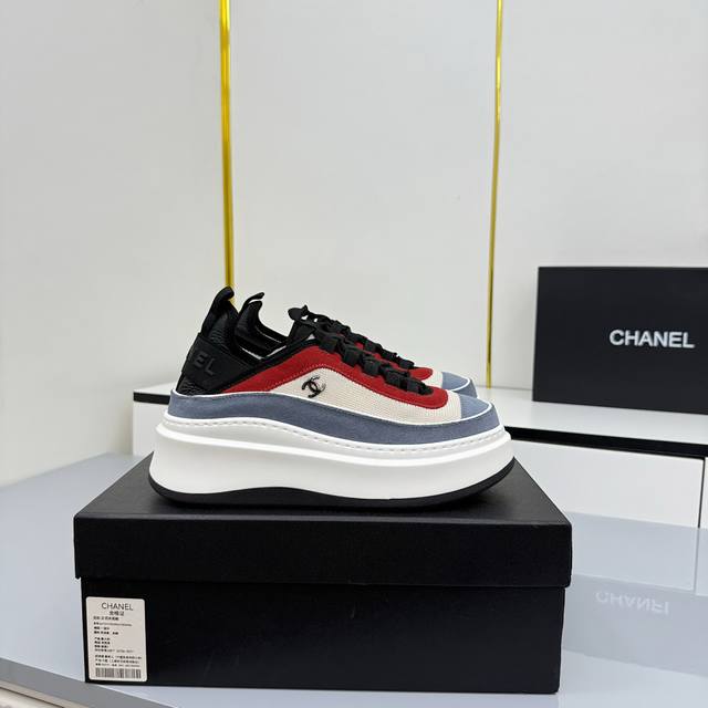 Women's Size Chanel Casual Platform Shoes 2025 Top-Tier Casual Sneakers This cla