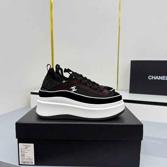 Women's Size Chanel Casual Platform Shoes 2025 Top-Tier Casual Sneakers This cl