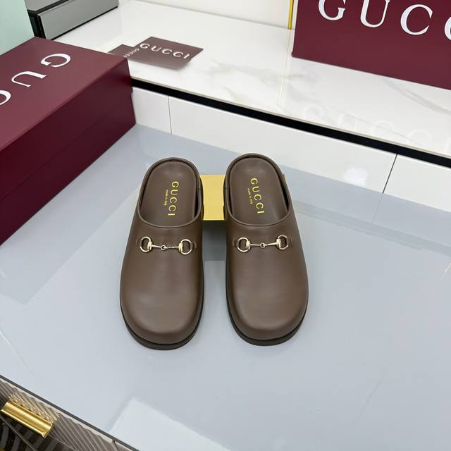 Autumn/Winter New Suede Cowhide Horsebit Wool Slip-On Women's Slip-On Gg The Ho