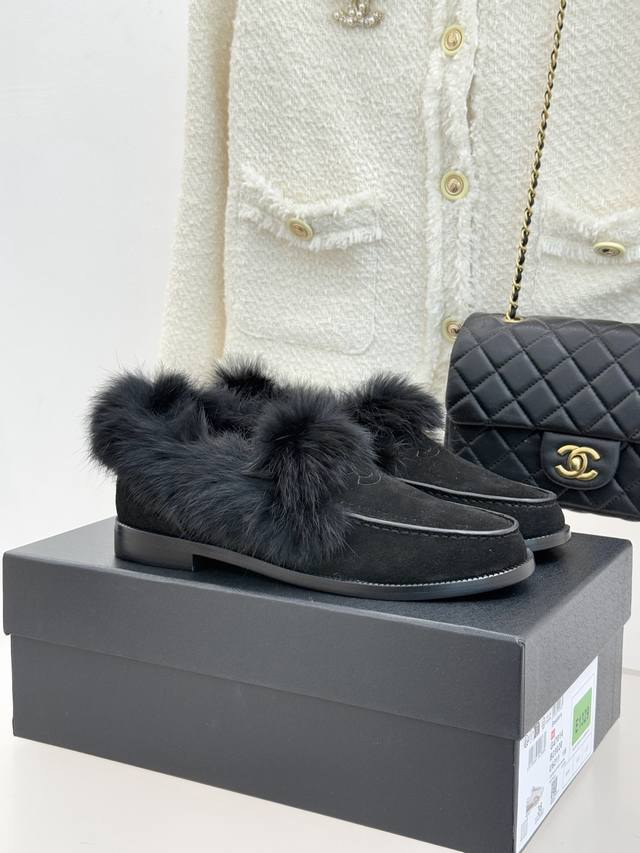 New Coco Neige fur loafers, super high-volume series, really look great on, inc