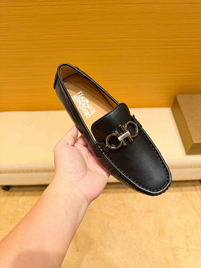 Genuine leather lining, brand Ferragamo, official original version, single new