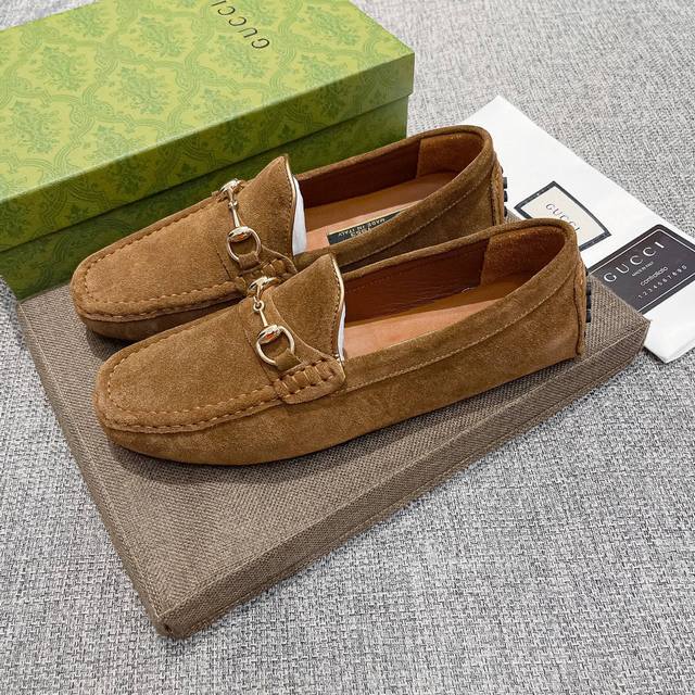 Real Price Gucci Official Flagship Store New High-End Driving Shoes, a Hot Item