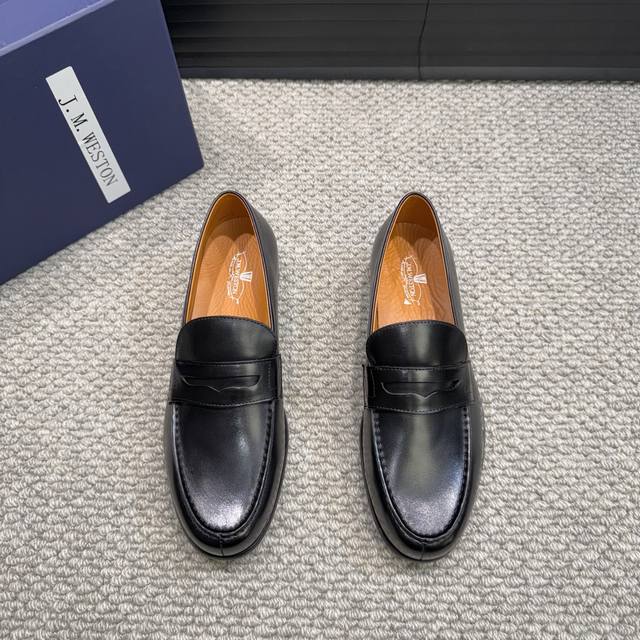 Jm Weston Men's Loafers | Made with imported cowhide leather | High-end and deli