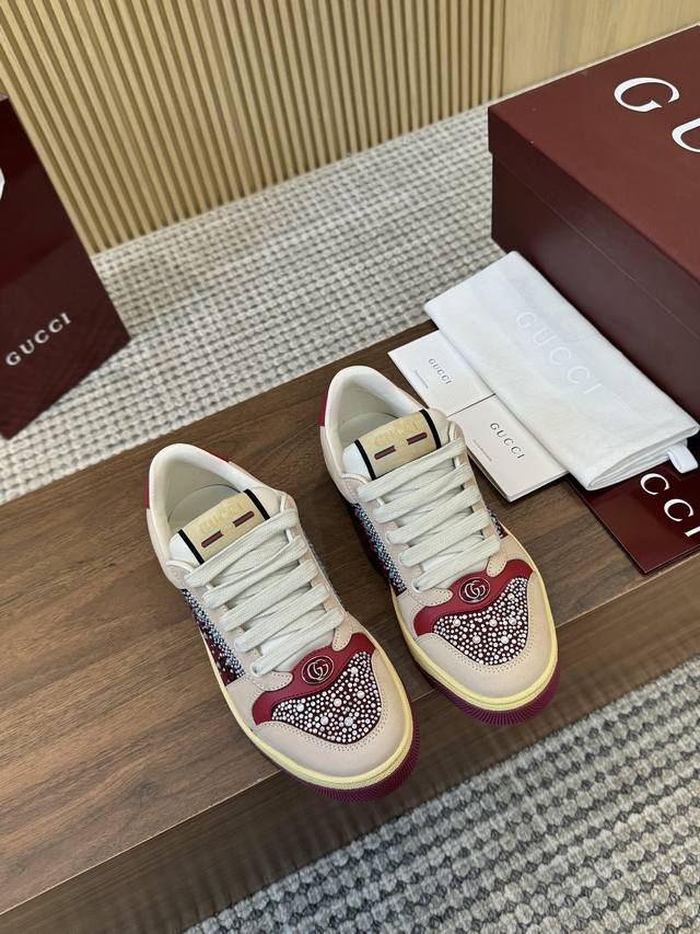 Real Price Gucc Classic Dirty Shoes Top Factory Quality, Impeccable 1:1 Replica
