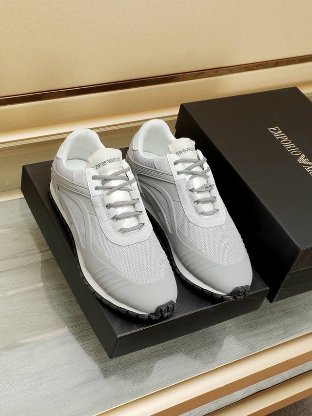 Factory p Armani's new stylish men's sneakers, meticulously crafted by an intern