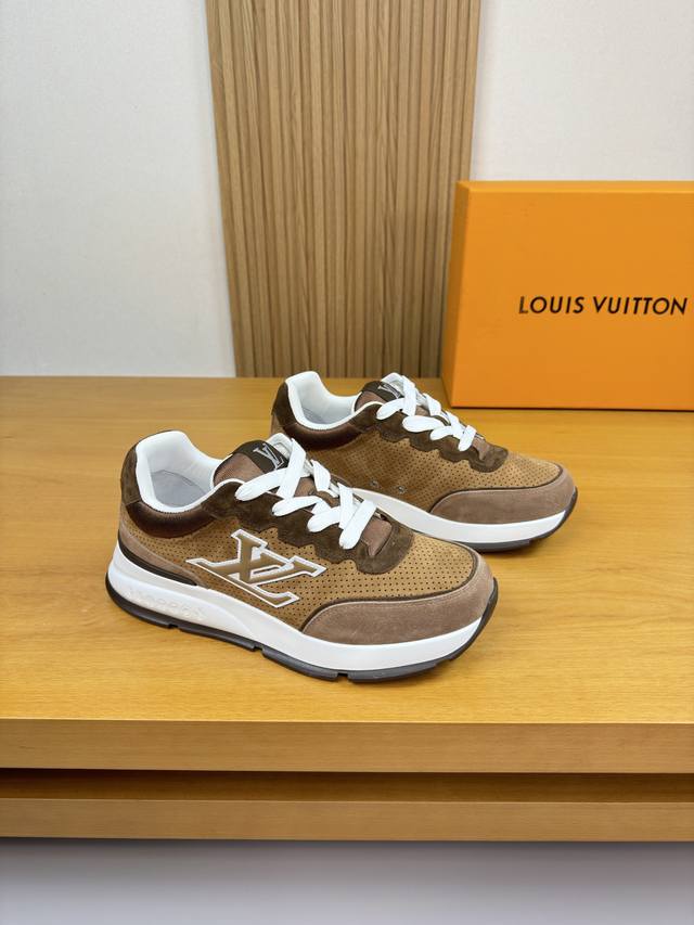 Louis Vuitton - High-end quality original casual sports shoes - Upper: Perforate