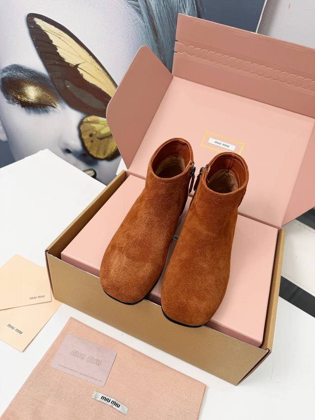 Real Price: Miu Miu ankle boots are absolutely stunning! The square toe design i