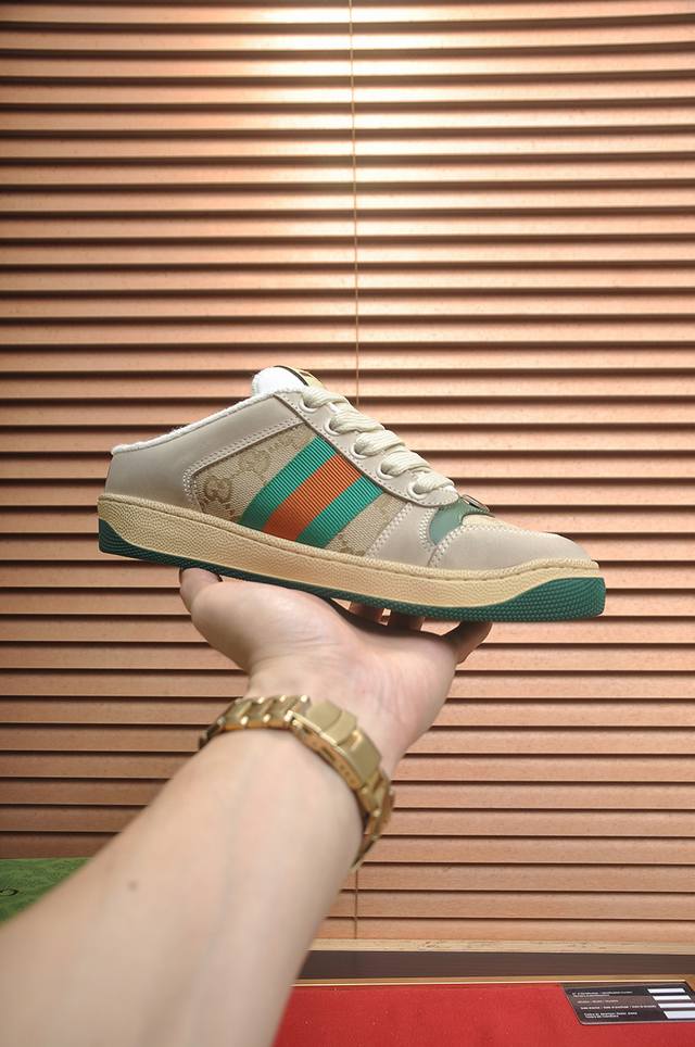Factory Price. Gucci high-end new limited edition couple sneakers! All material