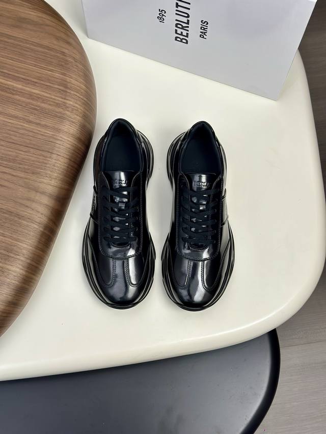 Berluti - High-end quality original single casual sports sneakers - Upper: Impor