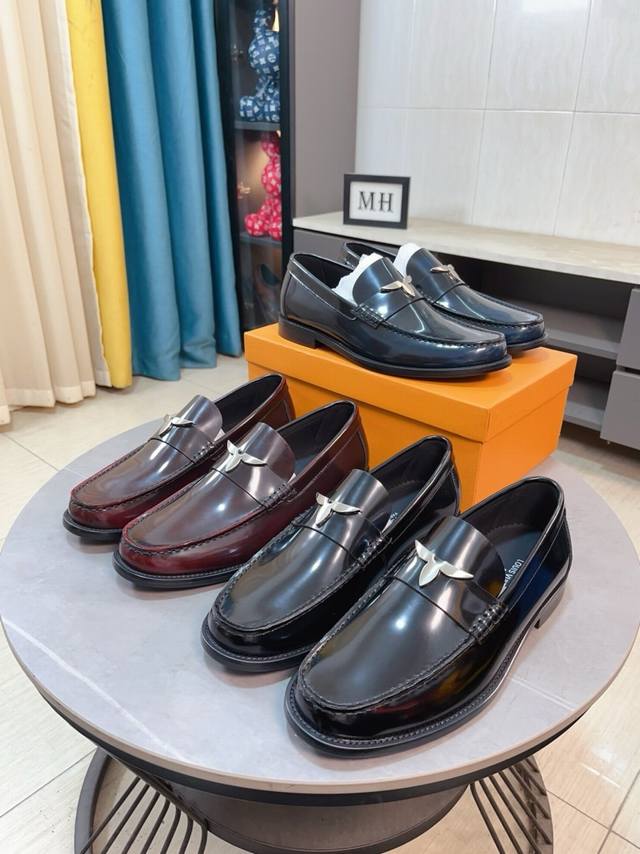 Factory Price p Louis Vuitton ~ New High-End Original Men's Business Casual Leat