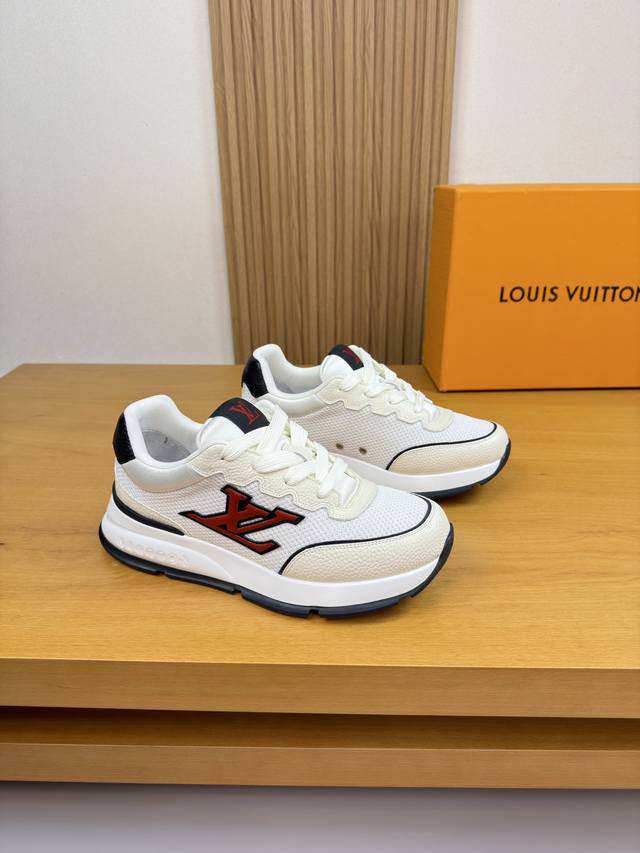 Louis Vuitton - High-end quality original casual sports shoes - Upper: Lychee-te