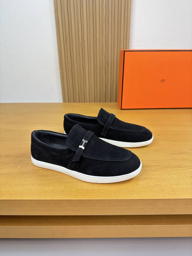 Hermes - High-end quality original single casual sports sneakers - Upper: High-g