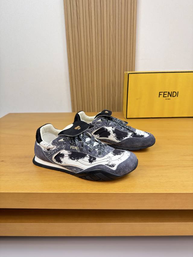 Fendi - High-end quality original single casual sports shoes - Upper: Imported h