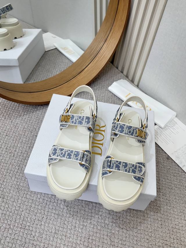 Factory wholesale Dior Spring/Summer latest Velcro sandals, recommended by many