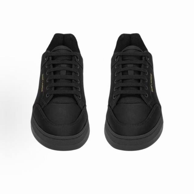 Couple style Saint Laurent low-top lace-up sneakers (S L61), new style, synchro