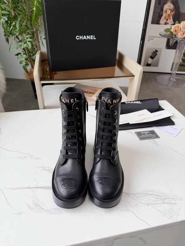Factory Price (pp): New Autumn/Winter Chanel Ankle Boots, original mold, lace-u