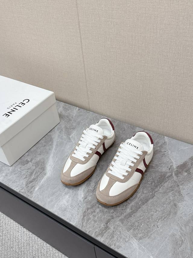 Men's Clothing 20 Celine's latest couple casual shoes, German training sneakers