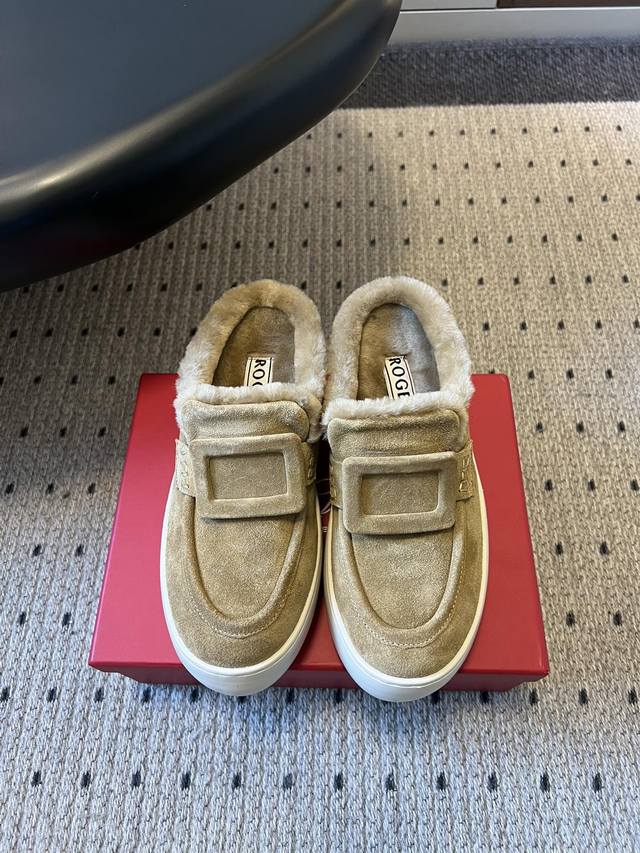 Top Quality Roger Vivie* 25Ss Autumn/Winter New Warm Fleece-Lined Casual Shoes