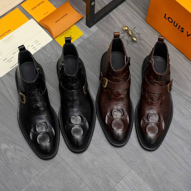 Factory direct price product trademark: LV Louis Vuitton high-top business leat