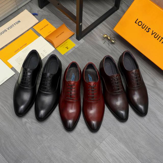 Factory direct price product trademark: Louis Vuitton business lace-up leather