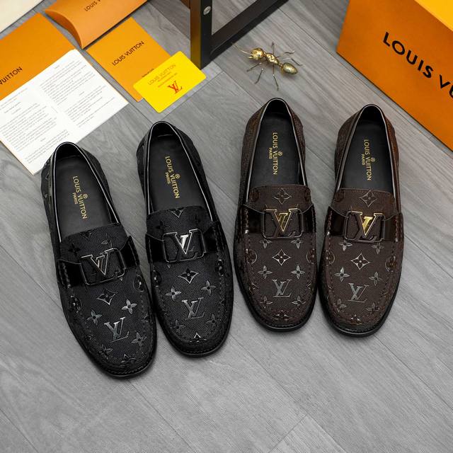 Factory direct price product trademark: LV Louis Vuitton business slip-on leath