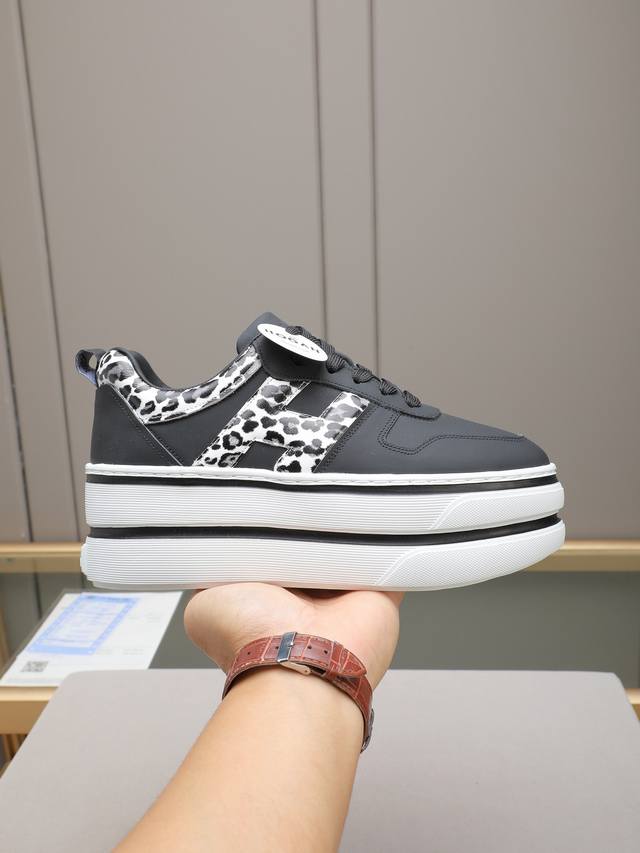 Factory direct price, Hogan new style, women's fashionable round-toe lace-up at