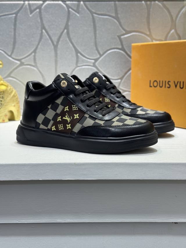 Factory direct price for men's sports shoes, original Louis Vuitton high-top at