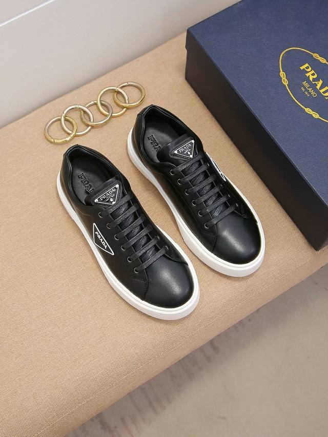 Factory direct price Prada original official website men's casual sneakers, syn