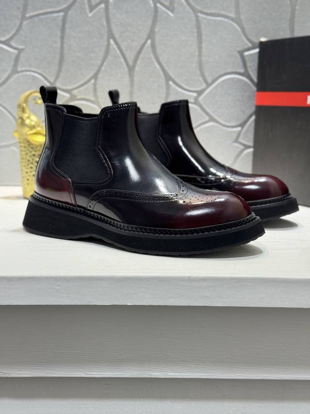 Factory direct price Prada platform men's shoes, original quality, perfect repl