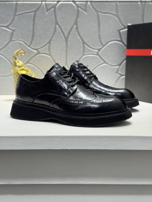 Factory direct price Prada platform men's shoes, original quality, perfect repl