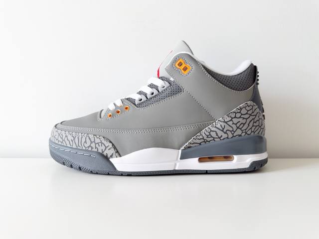 Jordan Air Jordan 3 Retro Cool Grey Mid-Top Retro Basketball Shoes, Men's and W