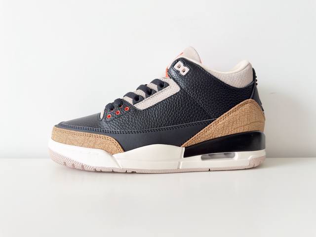 Jordan Air Jordan 3 Retro Desert Elephant Mid-Top Retro Basketball Shoes, Men's